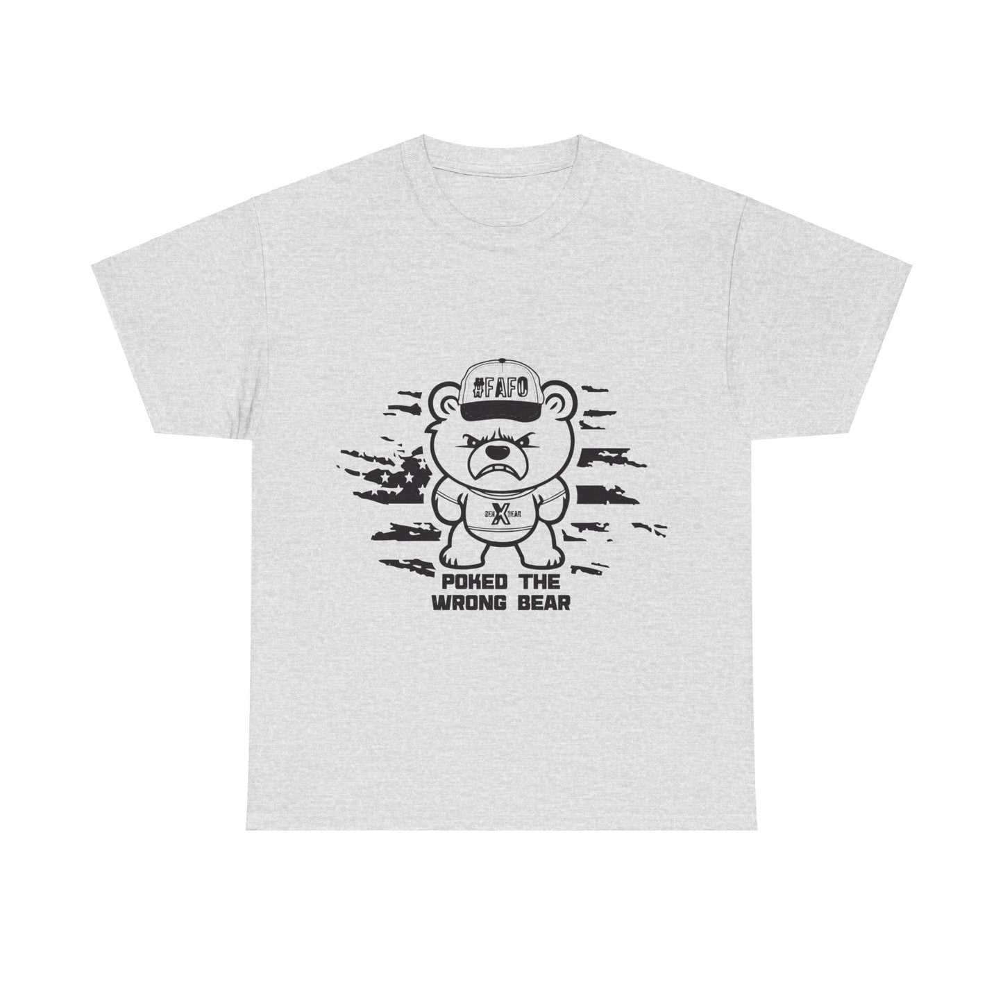 Poked the Wrong Bear Unisex Heavy Cotton Tee