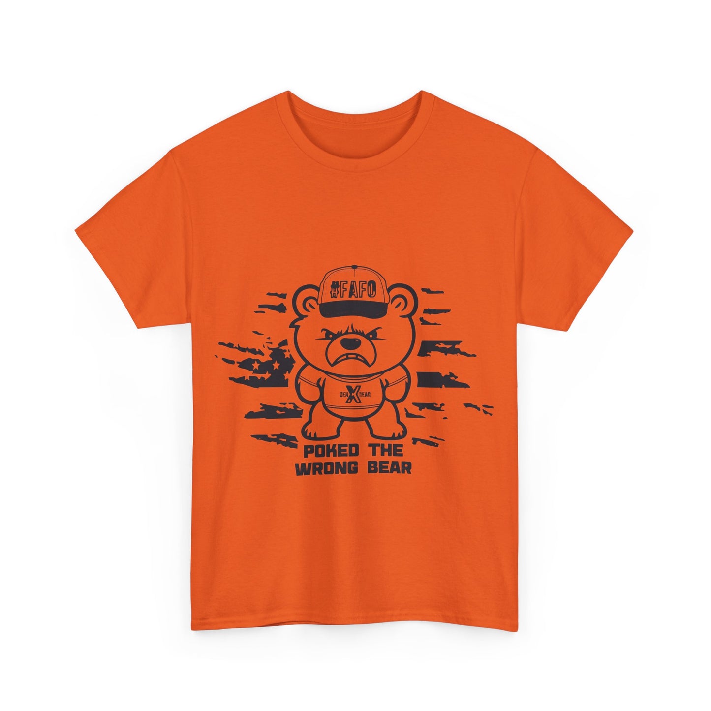 Poked the Wrong Bear Unisex Heavy Cotton Tee