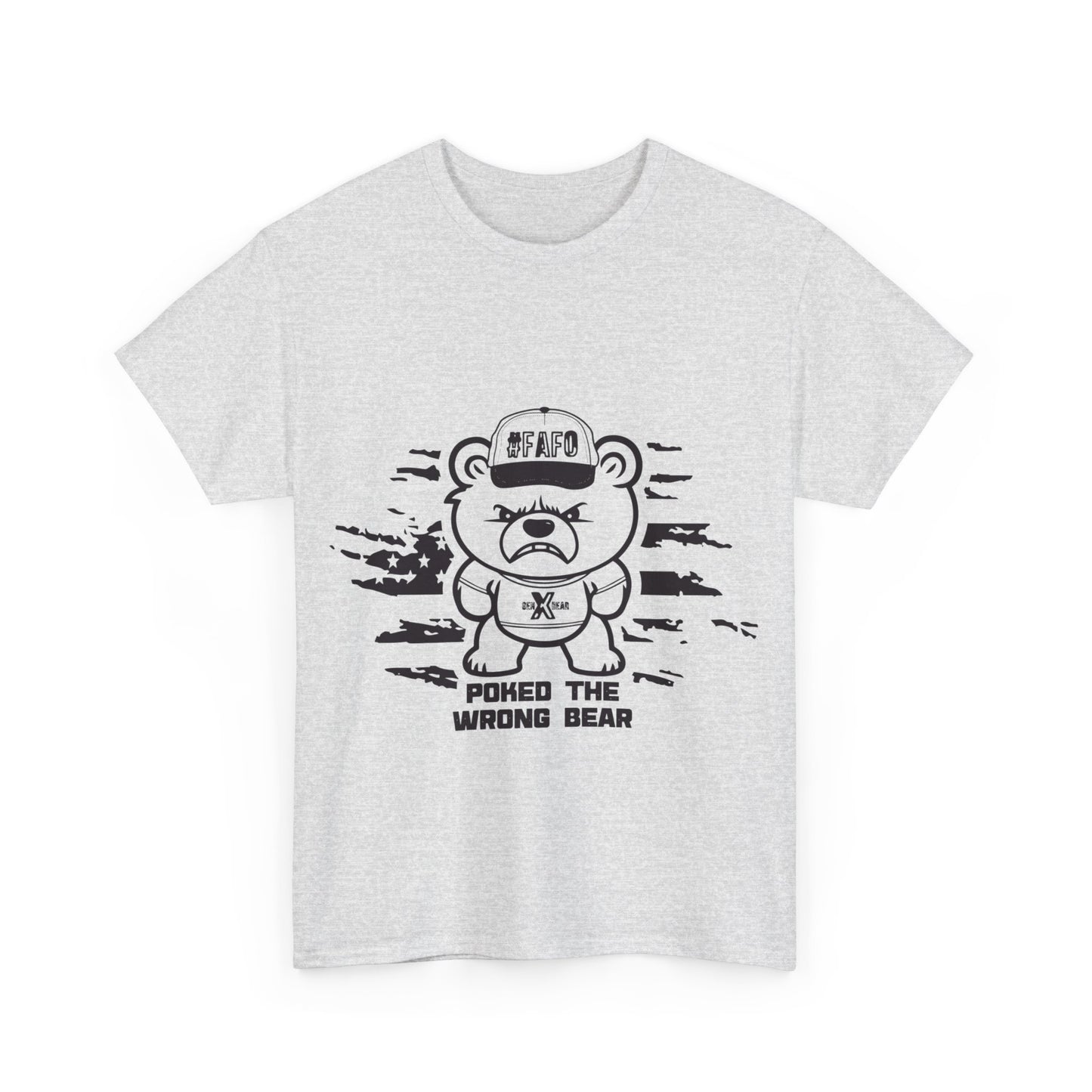 Poked the Wrong Bear Unisex Heavy Cotton Tee