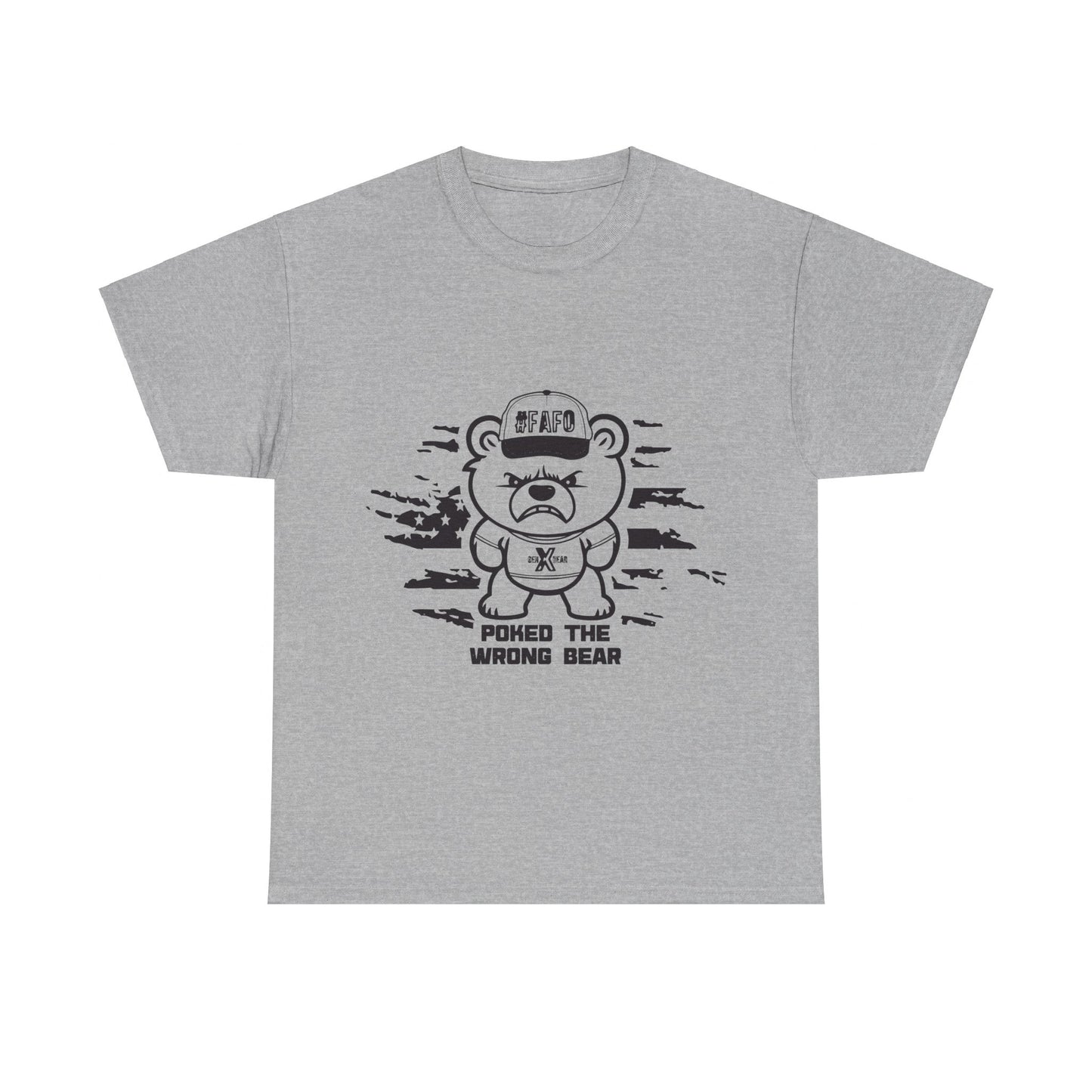 Poked the Wrong Bear Unisex Heavy Cotton Tee