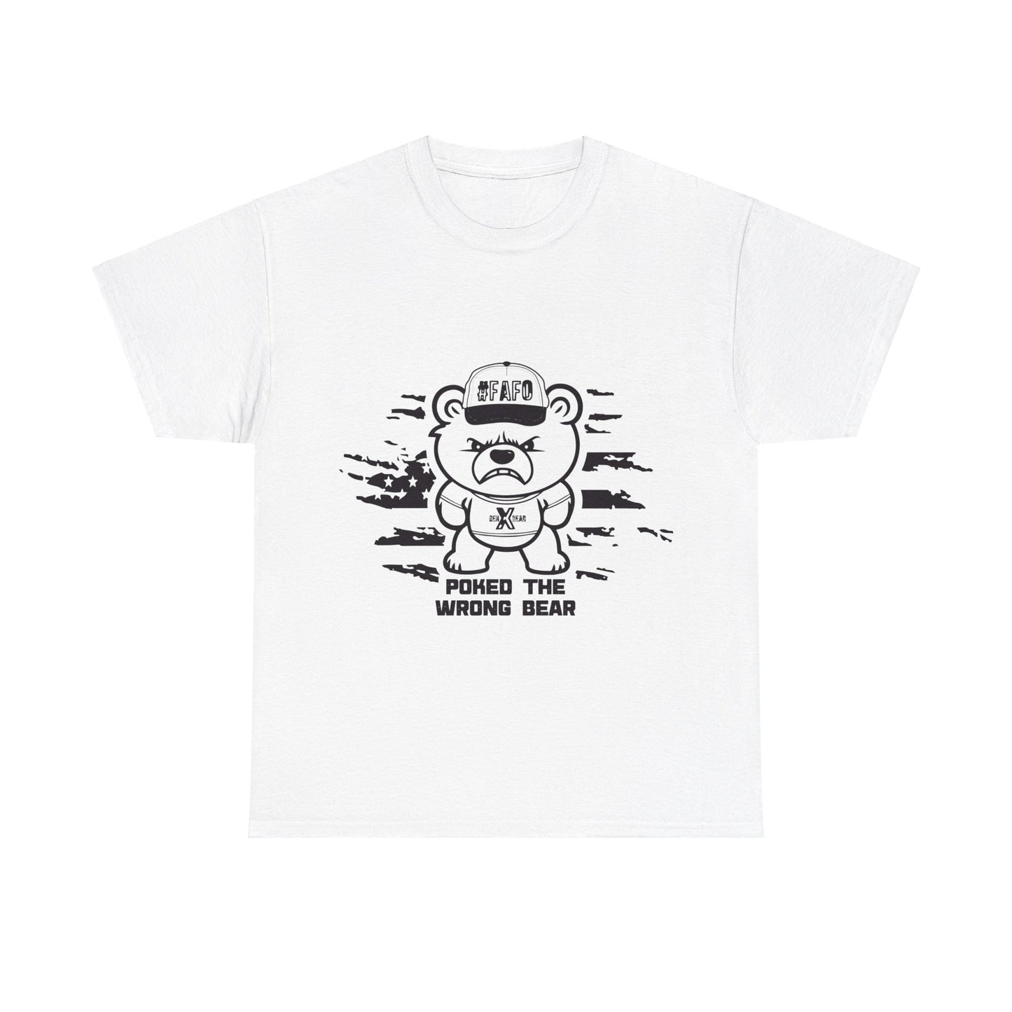 Poked the Wrong Bear Unisex Heavy Cotton Tee