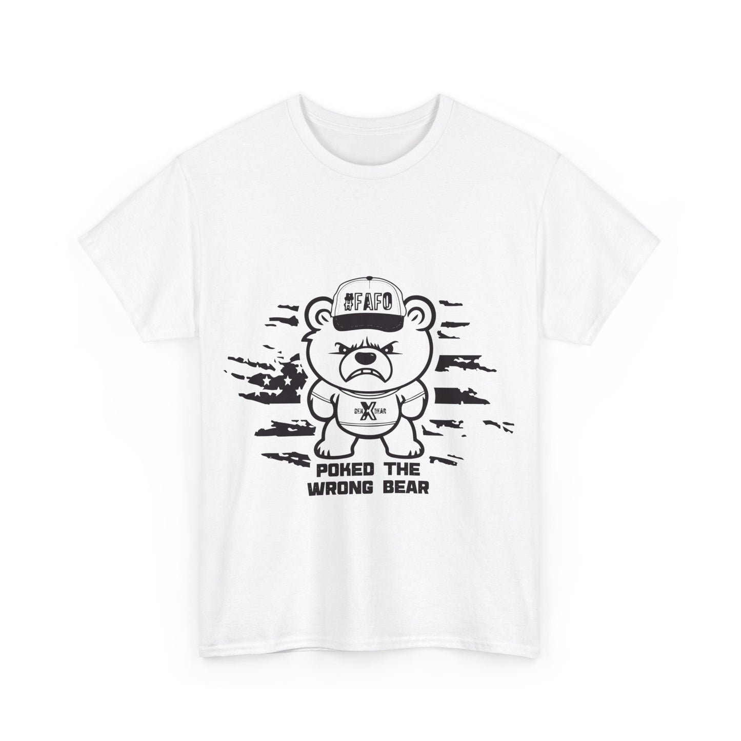 Poked the Wrong Bear Unisex Heavy Cotton Tee